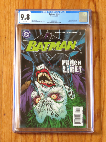 BATMAN #614 CGC 9.8 NM/M WP 2003 Jim Lee Hush storyline Joker Harley Quinn