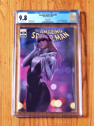 AMAZING SPIDER-MAN #50 LEE VARIANT CGC 9.8 2020 JeeHyung Frankie's Golden Apple