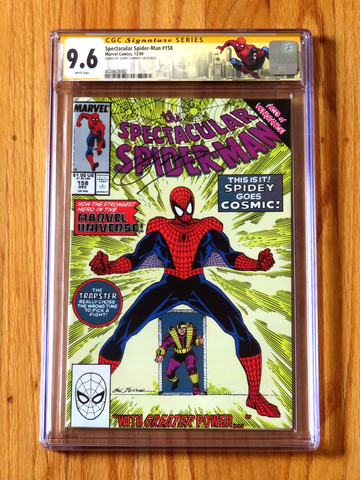 SPECTACULAR SPIDER-MAN #158 CGC SS 9.6 1989 Signature Series signed Gerry Conway