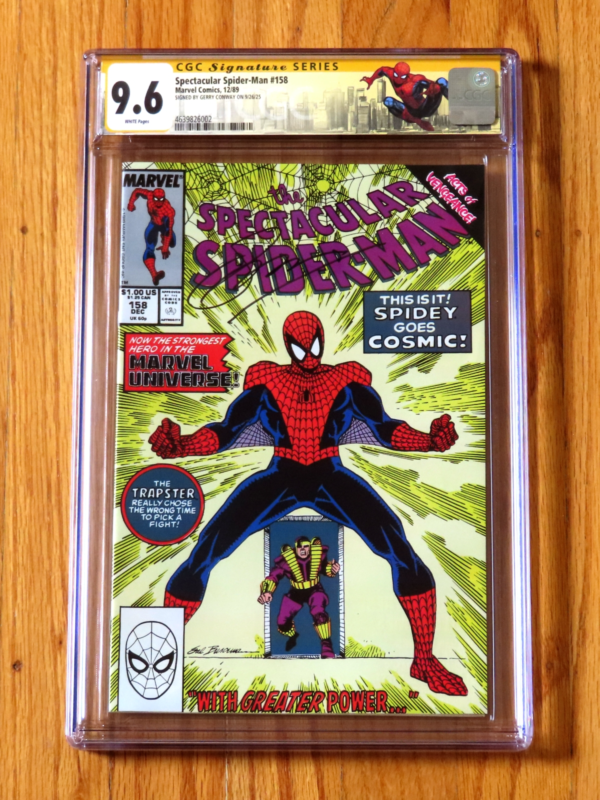 SPECTACULAR SPIDER-MAN #158 CGC SS 9.6 1989 Signature Series SPECTACULAR SPIDER-MAN #158 CGC SS 9.6 1989 Signature Series