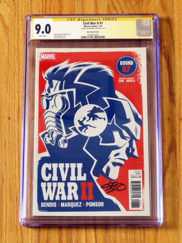 CIVIL WAR II #7 CHO VARIANT CGC SS 9.0 2017 Signature Series signed Michael POP 1