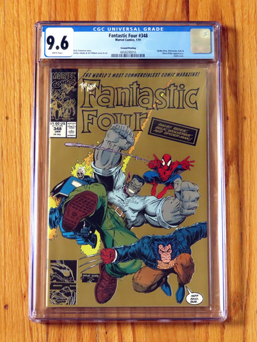 FANTASTIC FOUR #348 Second Printing CGC 9.6 NM+ WP 1991 2nd Ptg