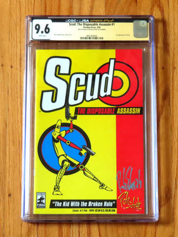  SCUD THE DISPOSABLE ASSASSIN #1 CGC JSA 9.6 1994 Authenticated Schrab 1st Ptg