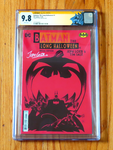 BATMAN: THE LONG HALLOWEEN SPECIAL EDITION CGC SS 9.8 2024 signed Loeb POP 2
