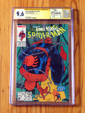 AMAZING SPIDER-MAN #304 CGC SS 9.6 1988 Signature Series signed Todd McFarlane