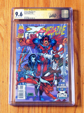  X-FORCE MEGAZINE #1 CGC SS 9.6 1996 Signature Series signed Rob Liefeld POP 3