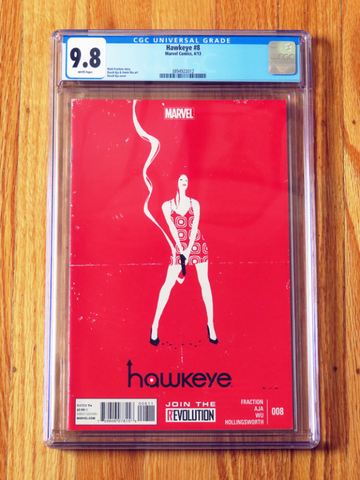 HAWKEYE #8 CGC 9.8 NM/M WP Kate Bishop 1st Kazi Clown Disney+ show