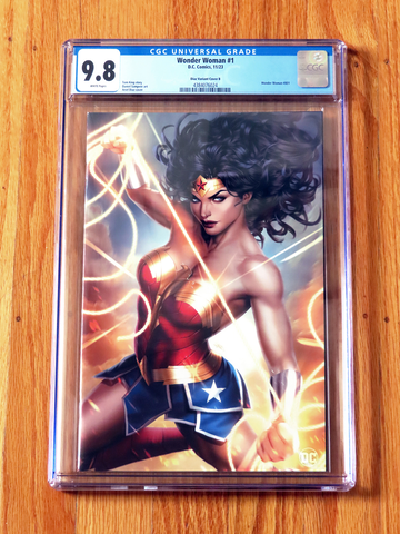 WONDER WOMAN #1 CGC 9.8 ARIEL DIAZ VARIANT B VIRGIN NM/M WP 2023 Exclusive