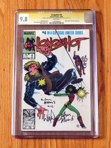 LONGSHOT #4 CGC SS 9.8 Signature Series series Adams Nocenti Portacio TOP POP 4