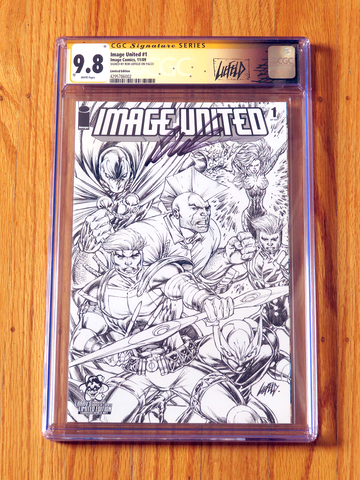 IMAGE UNITED #1 LIMITED EDITION CGC SS 9.8 2009 Signature Series signed Liefeld