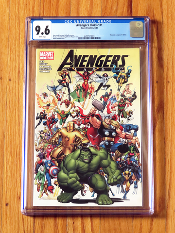 AVENGERS CLASSIC #1 CGC 9.6 NM+ WP 2007 Arthur Adams cover Reprints Avengers #1
