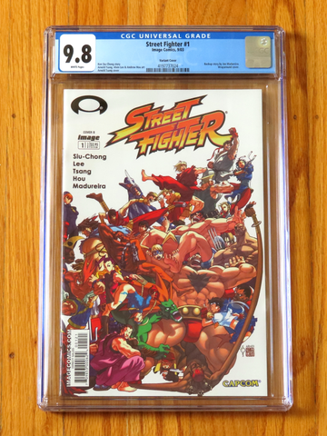 STREET FIGHTER #1 COVER B CGC 9.8 NM/M WP 2003 Arnold Tsang Variant Wraparound