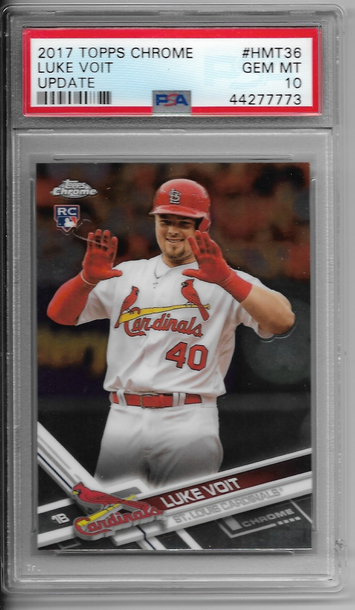2017 Topps Chrome Update Luke Voit PSA 10