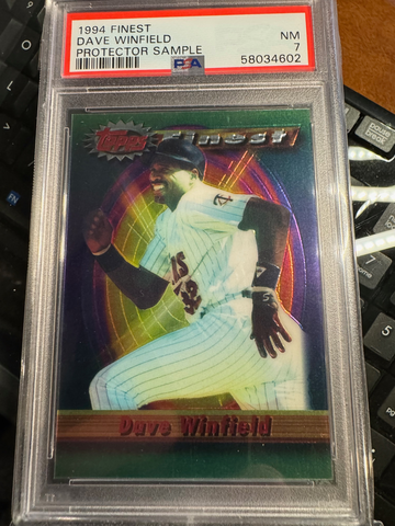 1994 Finest Protector Sample Dave Winfield PSA 7 - rare ONLY one graded at all