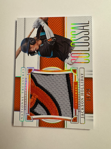 2023 Panini National Treasures Jackson Holliday Colossal Materials /25 CM-JH