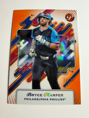 2025 Topps Pristine Bryce Harper Orange Refractor /25 #298