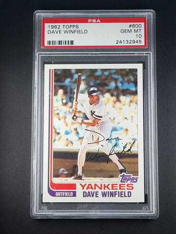 1982 Topps Dave Winfield PSA 10 GEM MINT #600 New York Yankees San Diego Padres