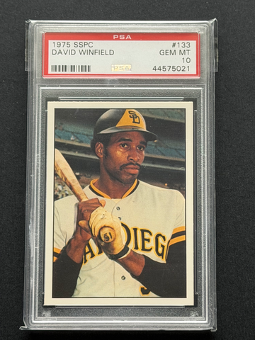 1975 SSPC Baseball #133 Dave Winfield Padres HOF PSA 10 Low Pop