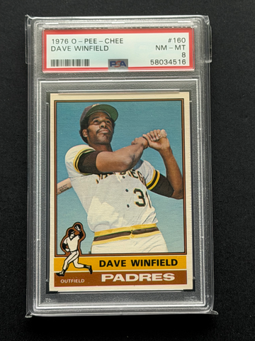 1976 O-Pee-Chee #160 OPC Dave Winfield PSA 8