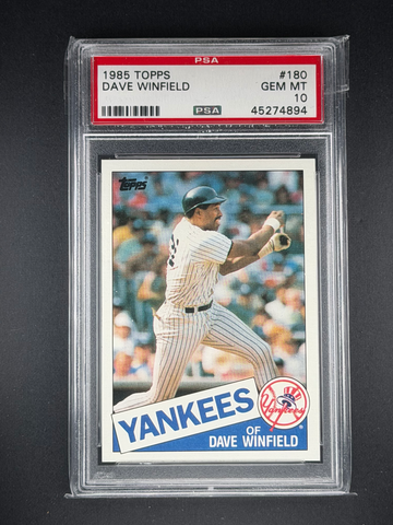 1985 Topps Dave Winfield #180 Yankees PSA 10 GEM MINT