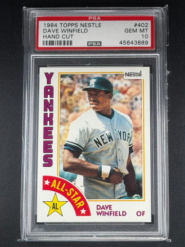 1984 Topps Nestle Dave Winfield #402 All Star PSA 10 Yankees HOF pop 10