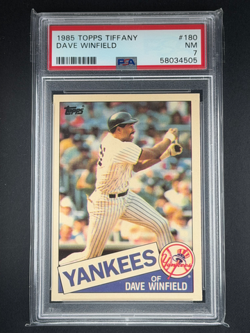 1985 Topps Tiffany #180 Dave Winfield Yankees PSA 7 HOF