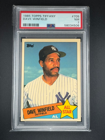 1985 Topps Tiffany #705 Dave Winfield All-Star Yankees PSA 7 HOF