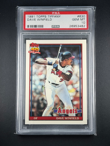 1991 Topps Tiffany #630 Dave Winfield HOF Yankees PSA 10