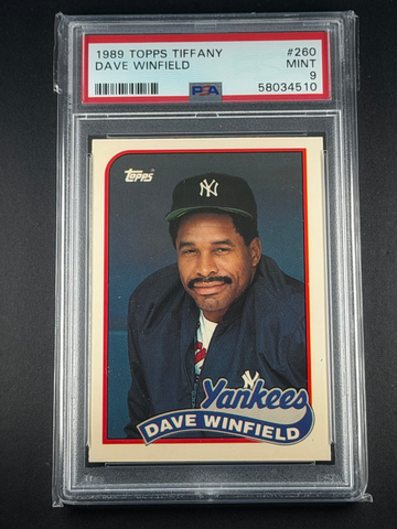 1989 Topps Tiffany #260 DAVE WINFIELD Yankees HOF PSA 9