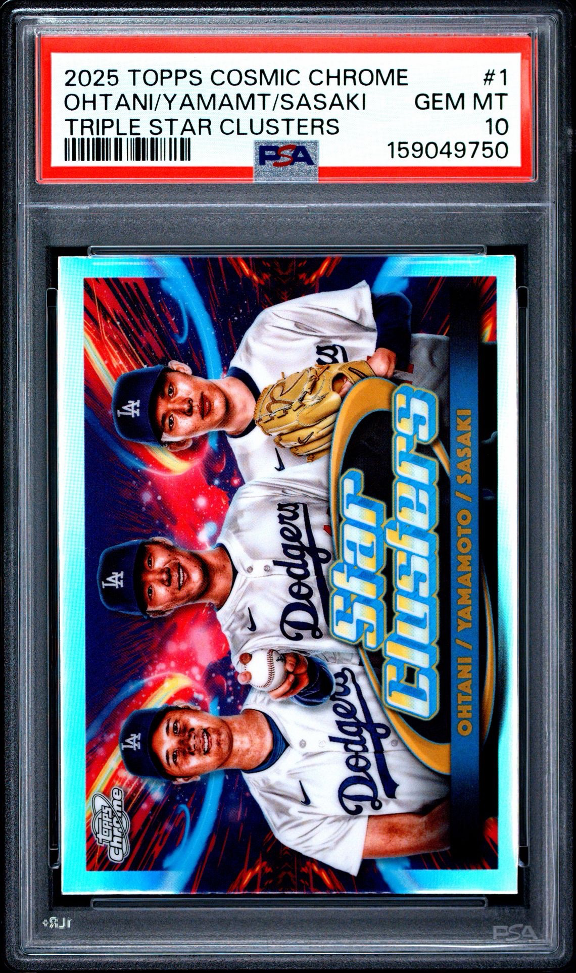 2025 Topps Cosmic Chrome Shohei Ohtani Yamamoto Sasaki Triple Star