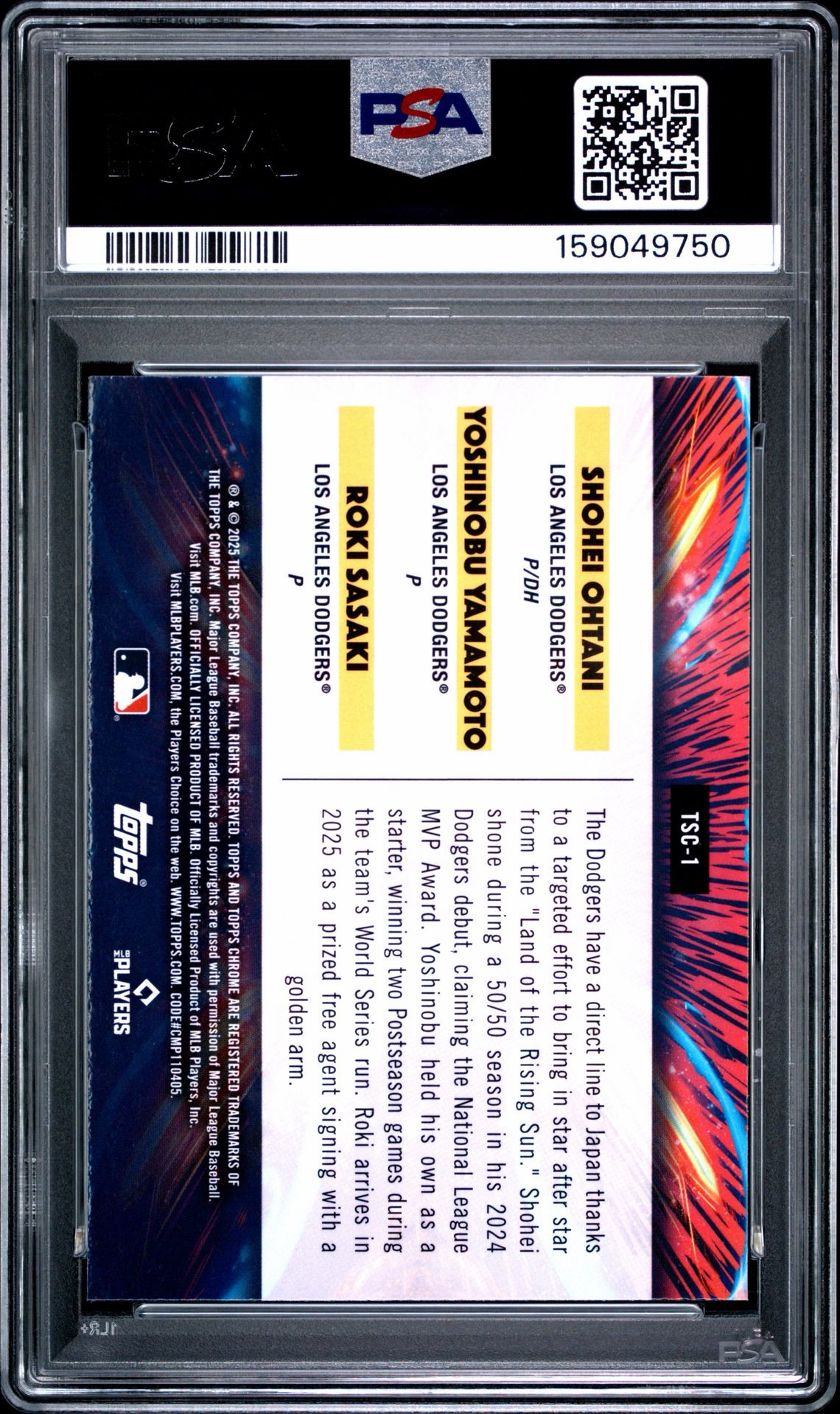 2025 Topps Cosmic Chrome Shohei Ohtani Yamamoto Sasaki Triple Star