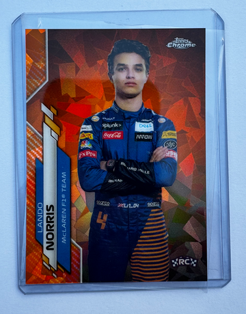 2020 Topps Chrome Formula 1 F1 Sapphire Orange #7 Lando Norris RC 7/25