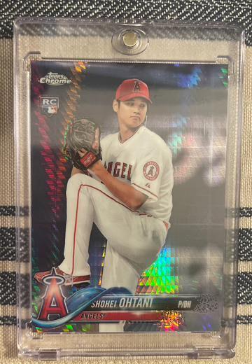2018 Topps Chrome Shohei Ohtani Prism Refractor Rookie RC #150 Angels Dodgers