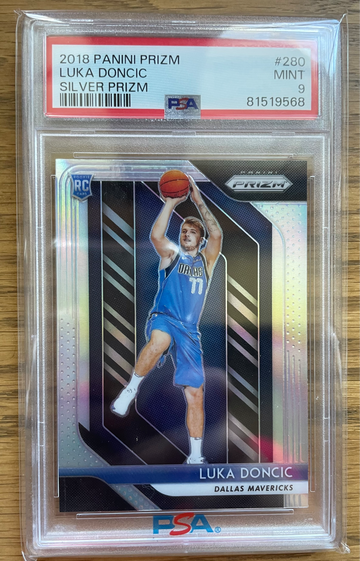 2018-19 Panini Prizm LUKA DONCIC #280 RC Rookie Card Silver Prizm PSA 9 MINT 