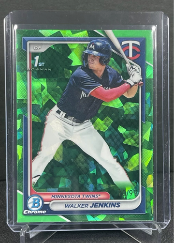 2024 Bowman Sapphire Walker Jenkins 1st Bowman Green /99 Twins BCP-43
