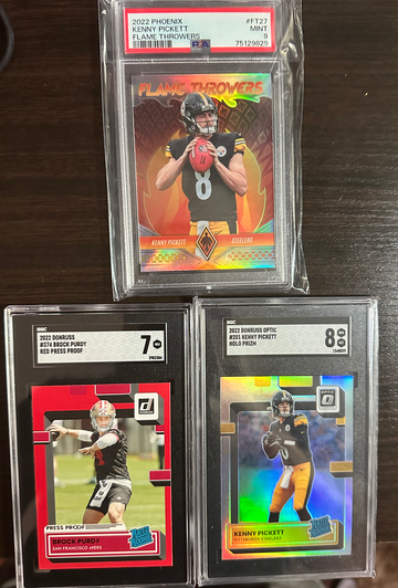 2022 PSA/SGC FOOTBALL QB LOT 3
