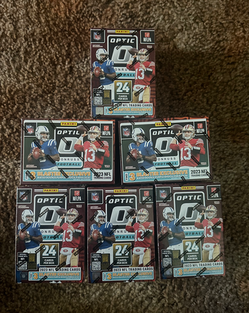 2023 Panini Donruss Optic NFL Football Blaster Box Lot Of 6 (IN HAND SHIP FAST)