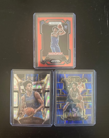 2023-24 Panini Select Derek Lively II Blue Flash Concourse #'d  /99 Mavericks