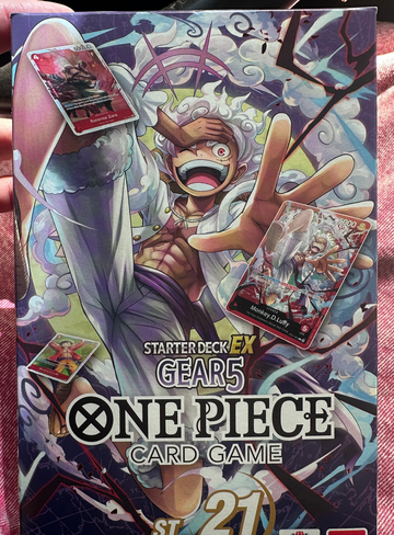 Bandai One Piece Cards - Starter Deck EX ST-21 - GEAR 5 (50-Cards & 70 Sleeves)
