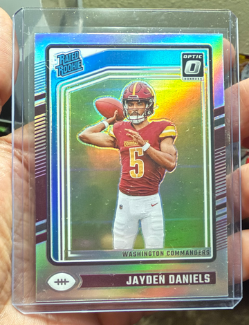 2024 Donruss Optic Holo Prizm #248 Jayden Daniels Commanders RC Rookie