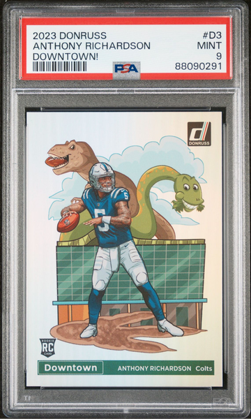 2023 Donruss Anthony Richardson Downtown PSA 9 Mint #D3 SSP RC Colts