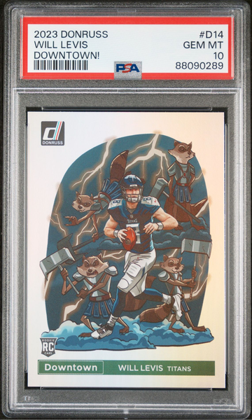 2023 Donruss Will Levis Downtown SSP Rookie PSA 10 GEM MT #D14 RC