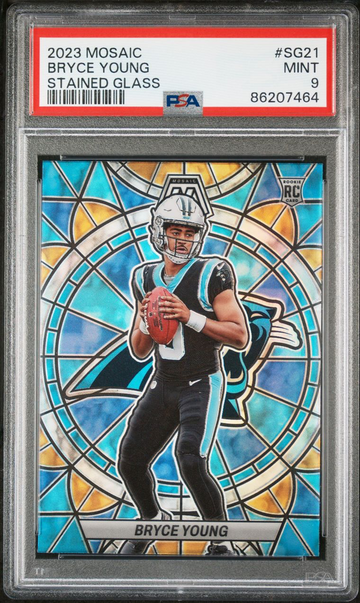 2023 Mosaic Bryce Young Stained Glass PSA 9 Mint #SG21 RC Panthers