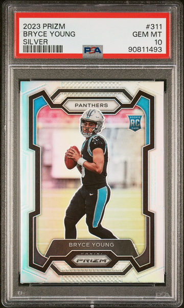 2023 Prizm Bryce Young Silver Prizm PSA 10 GEM MT Rookie #311 RC Panthers