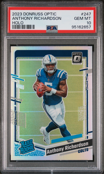 2023 Donruss Optic Anthony Richardson Holo PSA 10 GEM MT #247 RC Colts