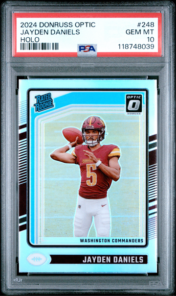 2024 Donruss Optic Jayden Daniels Holo Rated Rookie PSA 10 GEM MT #248 RC
