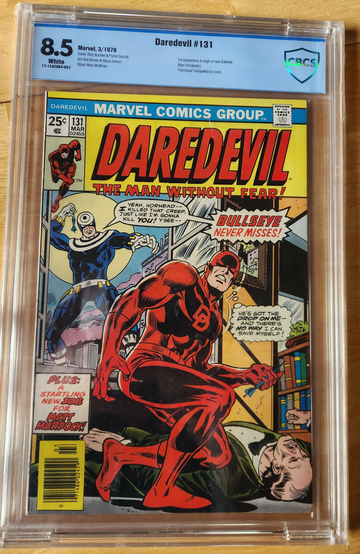 Daredevil #131 CBCS 8.5 - Bullseye - White pages