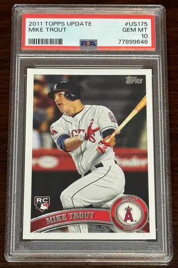 2011 Topps Update Mike Trout Rookie PSA 10 #US175