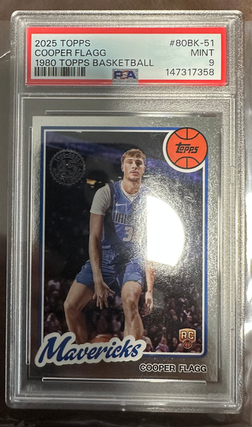 2025-26 Topps Cooper Flagg 1980-81 RC Rookie #80BK-51 PSA 9