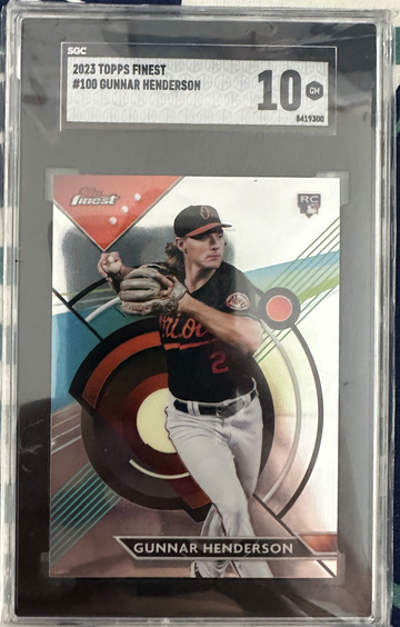 2023 Topps Finest #100 GUNNAR HENDERSON SGC 10